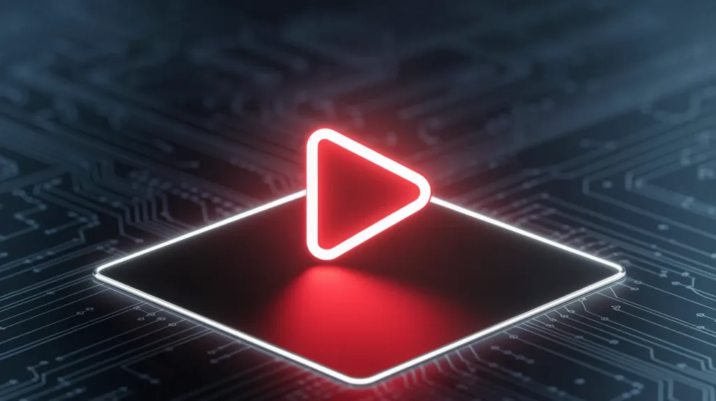 Neon red icon representing engaging visuals for high-converting landing pages.
