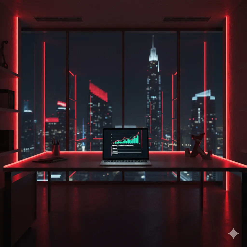 red neon highlights showing strategy to win Perplexity citations