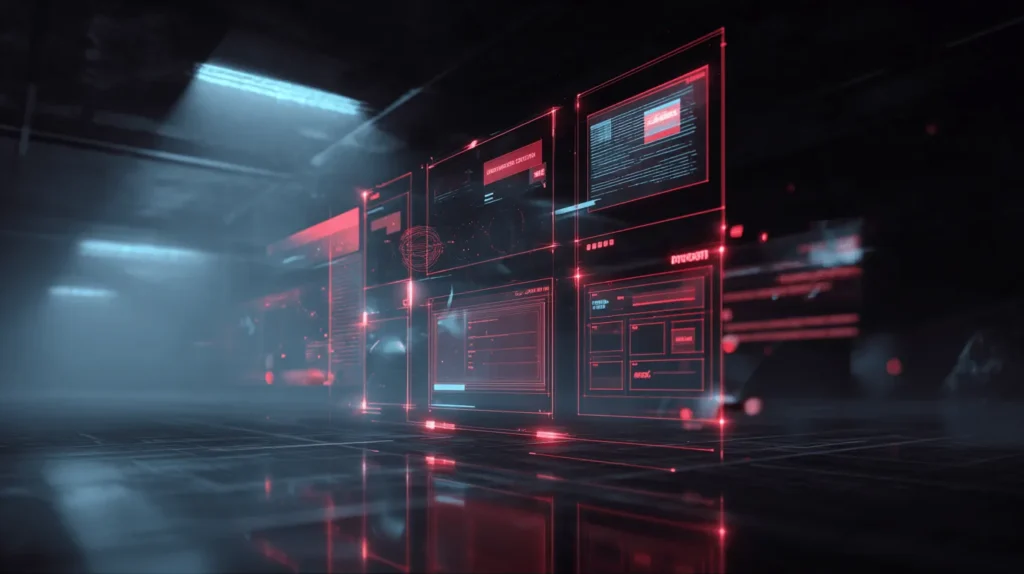 How‑to pages LLMs love to cite shown as a red neon blueprint on black